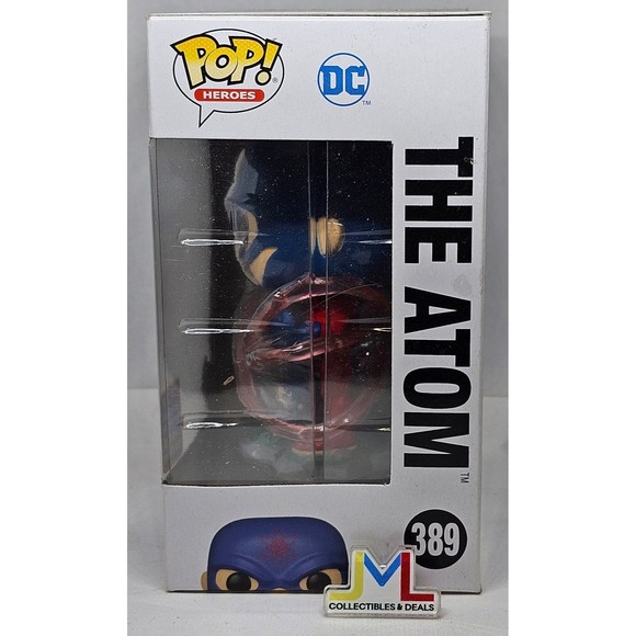 Funko Pop #389 The Atom (Justice League) 2021 WonderCon Shared LE w/protector - Picture 2 of 6
